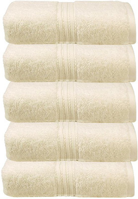 

Juvenile Cotton 2400 GSM Bath Towel Set(Pack of 5, White)