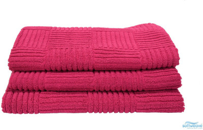 

Softweave Cotton 450 GSM Hand Towel Set(Pack of 3, Pink)
