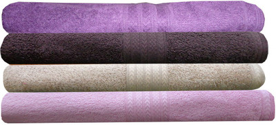 

India Furnish Cotton 450 GSM Bath Towel Set(Pack of 4, Multicolor)