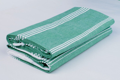 55% OFF on Sathiyas Cotton Towel(Pack of 2, Green, White)
