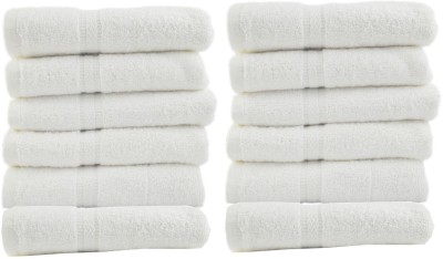 MILAP Cotton 350 GSM Hand Towel(Pack of 12)