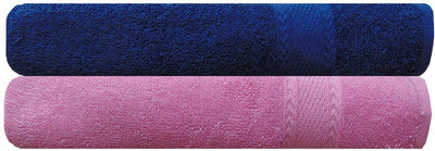 

Akin Cotton 450 GSM Bath Towel(Pack of 2, Blue, Pink)