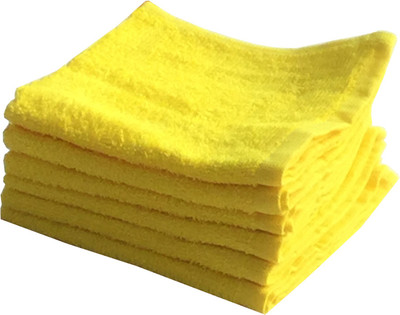 

Lushomes Cotton Terry 401 GSM Face Towel Set(Pack of 6, Yellow)
