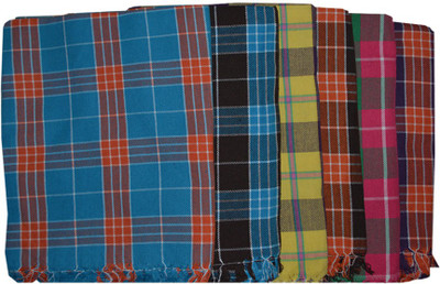 

JISB Cotton 350 GSM Bath Towel(Pack of 6, Multicolor)