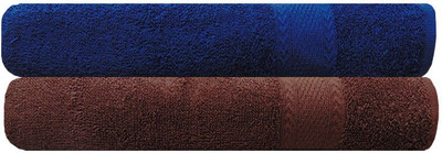 

Akin Cotton 450 GSM Bath Towel(Pack of 2, Blue, Brown)
