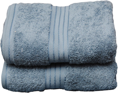 

Avira Home Cotton 650 GSM Hand Towel Set(Pack of 2, Blue), Teal blue