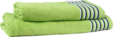 

Trident Cotton GSM Bath Towel Set(Pack of 2, Green)