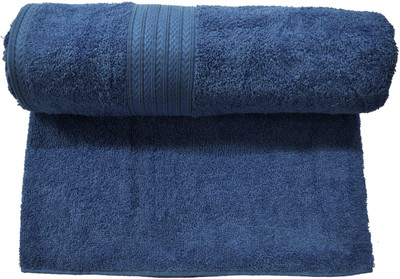 

Bombay Dyeing Cotton 450 GSM Bath Towel(Dark Blue)