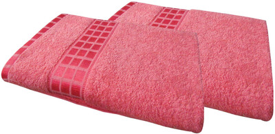 

YNA Cotton GSM Bath Towel Set(Pack of 2, Pink, Pink)