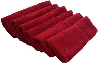 

Snuggle Cotton Terry 400 GSM Hand Towel Set(Pack of 6, Maroon)
