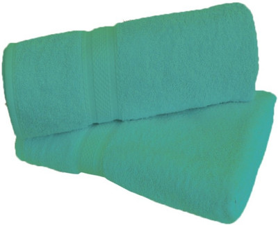 

Shopping Store Cotton 425 GSM Bath Towel(Pack of 2, Green)