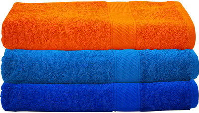 

Trident Cotton 400 GSM Bath Towel Set(Pack of 3, Multicolor)
