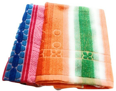 

Cotton Colors Cotton Terry 2400 GSM Bath Towel Set(Pack of 2, Multicolor)