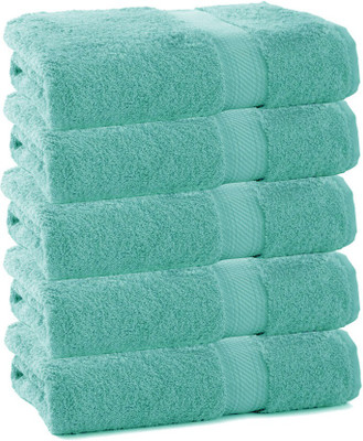 

Juvenile Cotton 2400 GSM Bath Towel Set(Pack of 5, Light Blue)
