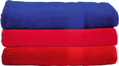

Trident Cotton 400 GSM Bath Towel Set(Pack of 3, Multicolor)