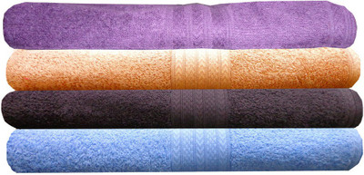 

India Furnish Cotton 450 GSM Bath Towel Set(Pack of 4, Multicolor)