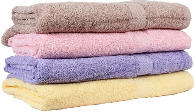 

Trident Cotton GSM Bath Towel Set(Pack of 4, Multicolor)