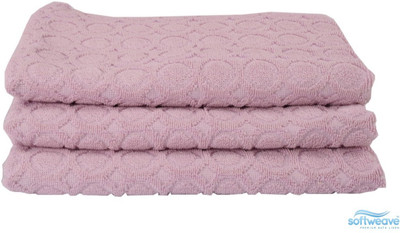 

Softweave Cotton 450 GSM Hand Towel Set(Pack of 3, Pink)