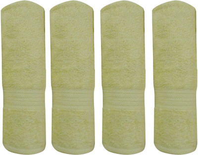 

Bombay Dyeing Cotton 550 GSM Bath Towel Set(Pack of 4, Yellow), Light yellow