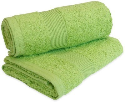 

Richiworld Cotton 200 GSM Bath Towel(Pack of 2, Green), Multicolor