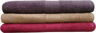 

India Furnish Cotton 450 GSM Bath Towel Set(Pack of 3, Multicolor)