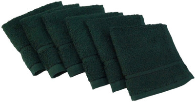 

Snuggle Cotton 400 GSM Face Towel Set(Pack of 6, Dark Green)
