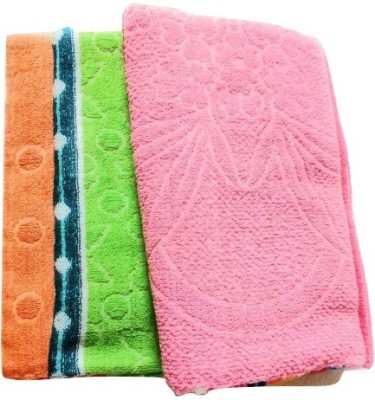 Cotton colors Cotton Terry 2400 GSM Bath Towel Set(Pack of 3)