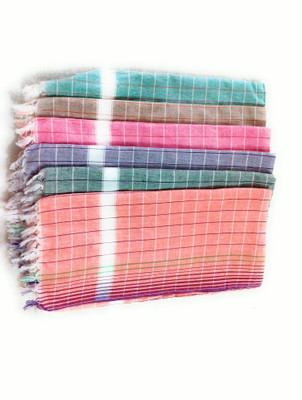 

Cotton Colors Cotton 2400 GSM Bath Towel Set(Pack of 6, Multicolor)