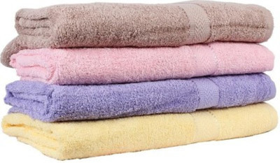 

Ruchi World Cotton 400 GSM Bath Towel Set(Pack of 4, Multicolor)