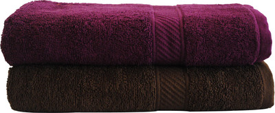 

Trident Cotton 400 GSM Bath Towel Set(Pack of 2, Pink)