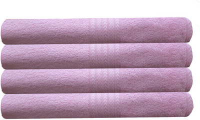 

India Furnish Cotton 450 GSM Bath Towel(Pack of 4, Pink)