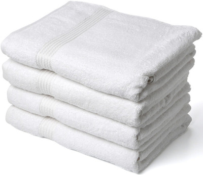

Juvenile Cotton 2400 GSM Bath Towel(Pack of 4, White)