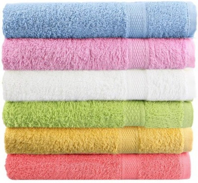 

Richiworld Cotton 600 GSM Bath Towel(Pack of 6, Multicolor)