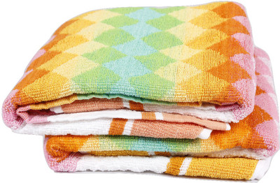 

NKP Cotton 300 GSM Bath Towel Set(Pack of 2, Multicolor)