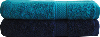 

Trident Cotton 400 GSM Bath Towel Set(Pack of 2, Green, Red)