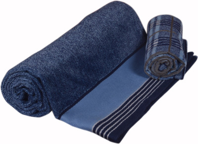 

Modern Cotton GSM Bath Towel Set(Pack of 2, Blue)