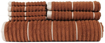 

Casa Copenhagen GSM Bath Towel Set(Pack of 7, Brown)