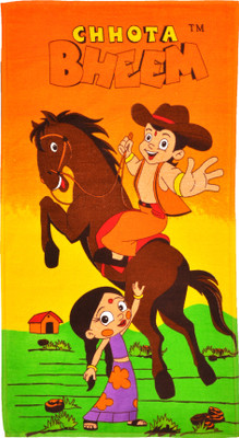 50 OFF on Chhota Bheem Cotton 350 GSM Bath Towel Multicolor on