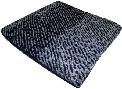 

Bombay Dyeing Cotton 550 GSM Bath Towel(Black, White)