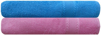 

Akin Cotton 450 GSM Bath Towel(Pack of 2, Blue, Pink)