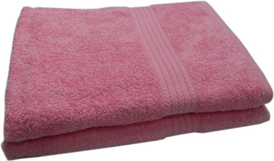 

Paramorasi Cotton 650 GSM Bath Towel Set(Pack of 2, Pink)