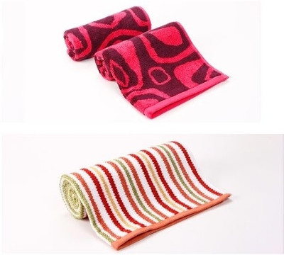 

Trident Cotton GSM Bath Towel Set(Pack of 3), Multicolor