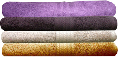 

India Furnish Cotton 450 GSM Bath Towel Set(Pack of 4, Multicolor)