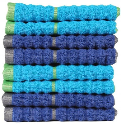 

Casa Copenhagen GSM Face Towel(Pack of 8, Blue)