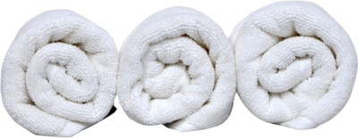 

NKP Cotton 480 GSM Hand Towel(Pack of 3, White)