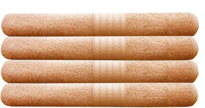 

India Furnish Cotton 450 GSM Bath Towel(Pack of 4, Peach)
