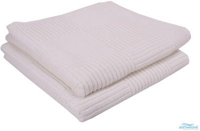 

Softweave Cotton 450 GSM Bath Towel Set(Pack of 2, White)