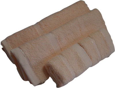 

Snuggle Cotton Terry 400 GSM Hand, Face Towel Set(Pack of 4, Peach)