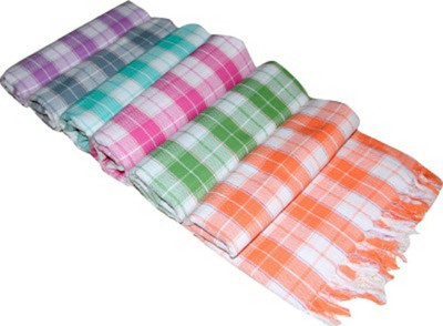 

Cotton Colors Cotton 2400 GSM Bath Towel Set(Pack of 6, Multicolor)