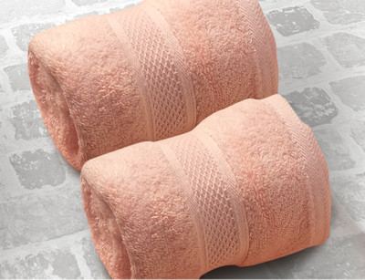 

Bombay Dyeing Cotton GSM Bath Towel Set(Pack of 2, Beige)